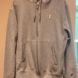Champion Gray Full-Zip Hoodie
